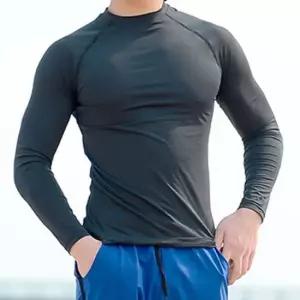 남성 스포츠웨어 긴팔 상의 수영 래쉬가드 비치 휴가