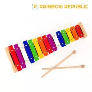 PV 레인보우실로폰/키즈/교재/멜로디/놀이/악기/뮤직/장난감/아동/실로폰/초등/학교/유아동/스틱/교구/교육