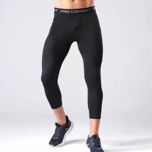 남자 운동복 하의 트레이닝 허리밴딩 7부 레깅스 헬스