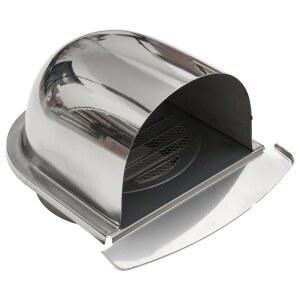 벽 에어 벤트 배출구 스테인레스 스틸 금속 커버, 덕트 환기 배기 그릴 가열 냉각 캡, 100mm, 150mm