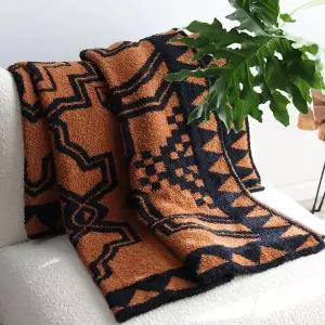 담요 캠핑용 블랙오렌지 130CMX180CM 차박 덮개 무릎담요 고급