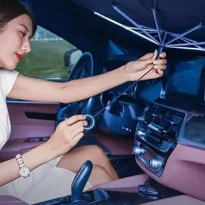 맥스크루즈 AVX778K2 햇빛가리개 우산 링타입 앞유리 차박 암막