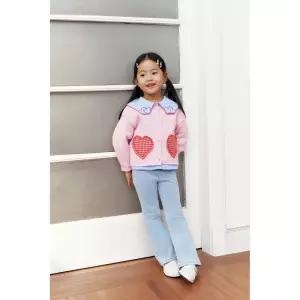 [국내배송] 자라 ZARA 하트 포켓 니트 재킷 - 로즈핑크 970478