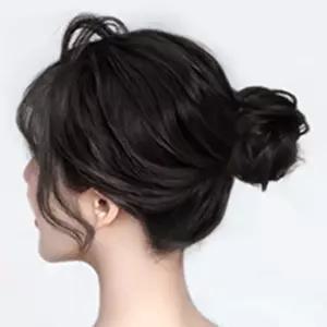 똥머리 당고머리 집게핀 부분 가발 볼륨감 스타일링 cTm6+5iOP