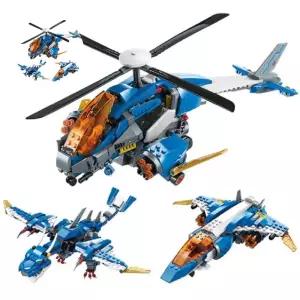 3가지 변신 헬기 전투기 조립 드래곤 블럭 중학생선물