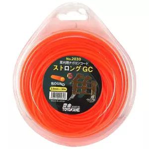 [서삼안전] 토요카네 일산 나일론날 2.0x30M(오렌지-원형) 예초기 충전전용 (본품)