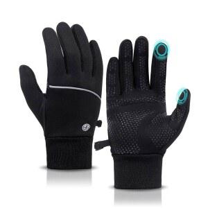남성용 MA COWCF 겨울 장갑 여성용 방수 터치스크린 추운 날씨를 위한 미끄럼 방지 스트레치 러닝 사이클링 드라이빙 하이킹용 따뜻한 라이너