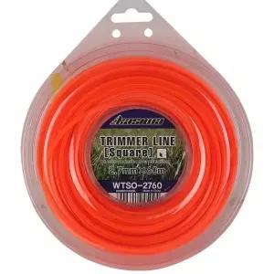 [서삼안전] 예초기 2.7x60M 나일론날 (오렌지-사각) (본품)