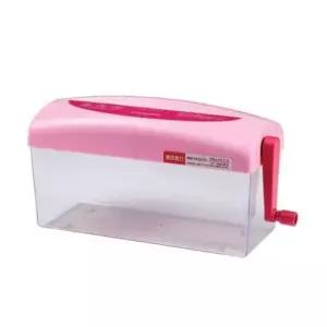 [문구] 문서세단기 수동 국수형 HS351 A4 핑크 문서세단기