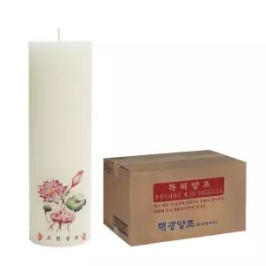 국산 소이 양초 1호(40개 1박스) 소이캔들 불교양초 사찰초 기도초