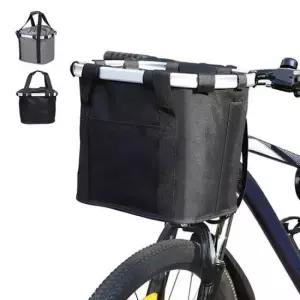 핸들바바구니 자전거 핸들바 바구니 접이식 바스켓 걸이식 장바구니