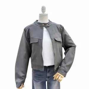 [에잇컨셉]구술 스웨이드 숏 점퍼 C25I3FJP007_P406009013