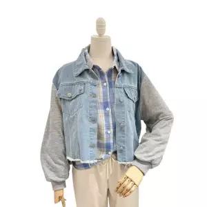 [에잇컨셉]44507 크롭 청 자켓 C25C7FJK004_P391222043