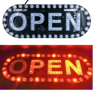 매장 오픈 led 광고 간판 보드 디스플레이 숍 배너 open