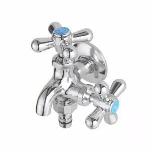 욕실수도꼭지 두갈래다용도꼭지 수전 수도꼭지 세탁기 베란다 욕실