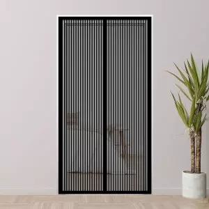 PrimeBulk 방충 문모기장(100x210cm)(블랙스트라이프)