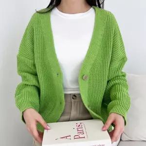 여성 가디건 오버핏 니트가디건 하찌 베이직 루즈핏 간절기