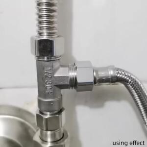 화장실 분배기 밸브 스테인레스 스틸 어댑터 G1/2 