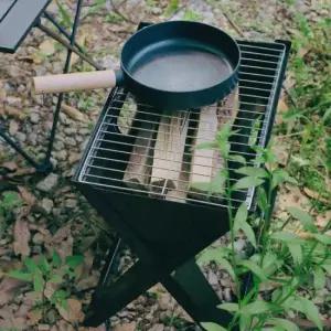 불멍 접이식으로 간편한 휴대성 캠핑 그릴 화로대