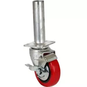 [서삼안전] 4규격(100mm) 용접 작업대 철골 아시바 비계 고소 파이프 경하중용 이동식 바퀴 구조물 (본품)