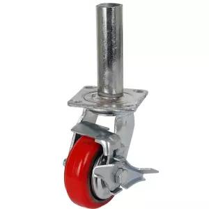 [서삼안전] 5규격(125mm) 용접 구조물 파이프 이동식 바퀴 고소 철골 작업대 아시바 비계 중하중용 (본품)