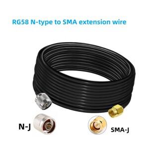 SMA 수컷에서 암컷으로 50옴 동축 케이블 저손실 RF 어셈블리 WiFi 안테나 연장 커넥터 어댑터 피그테일 RG