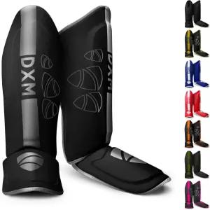 DXM 스포츠 무술 신 가드 킥복싱 레그 무에타이 복싱 MMA 가라테 태권도 스파링 훈련 장비를 위한 발 보호