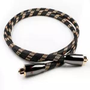 SKW 광 디지털 토슬 케이블 홈 시어터 광섬유 남성용 금도금 S/PDIF - 구리 커넥터 고강도 투명 머 코어