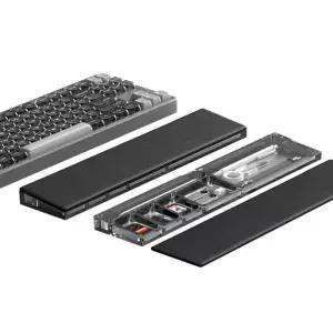 하기비스 키보드 손목받침대, 하기비스 JPT02 투명 아크릴 팜레스트