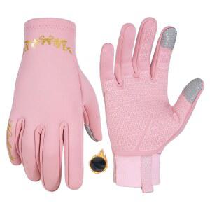 여성 및 남성용 핸들랜디 경량 러닝 장갑 플리스 안감이 있는 터치스크린 자전거 출퇴근 스키 글러브 라이너로서의 미끄럼 방지 그립