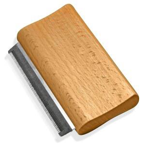 조펫 개 고양이 말을 위한 목재 탈포 및 언더코트 브러시 짧고 긴 털을 가진 반려동물을 인체공학적 그루밍 도구 제어를 부드러운 나무 빗 반려동물 털 관리