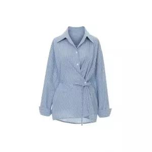 페이지플린 투웨이스트라이프린넨셔츠_P6ASH020C