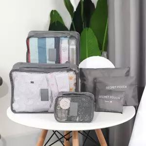 여행용6P파우치 묻어남X가루X홀겹노코팅원단 캐리어 cmg9+3fPr