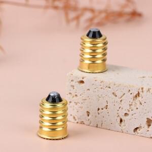 LED 할로겐 램프 거치대 전구 베이스 라이트 소켓 어댑터 컨버터, E14 촛대-E12 샹들리에 촛불, 2 개