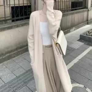 로브 니트 남성 빅사이즈 긴팔 봄 남자롱가디건 루즈핏