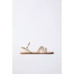 [국내배송] 자라 ZARA 글리터 샌들 - 골드 971668