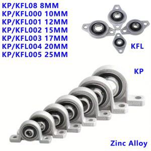 볼 베어링 베개 블록 장착 지지대 아연 합금 직경 8 10 12 35 mm 보어, Kfl08 Kfl000 Kfl001 Kp08 Kp000 Kp001 Kp002,