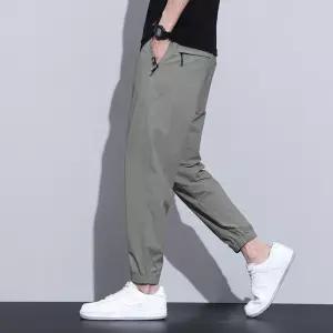 쿨 하기 냉장고 루즈 스포츠 배기 배기팬츠 캐주얼팬츠 핏 조거 바지 남성 여름 8부 9부 admr5