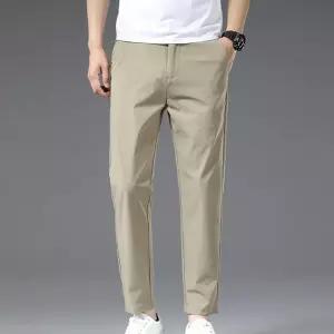 바지 남성용 캐주얼 아이스 배기 슬림 쿨링팬츠 스판 입체커팅 핏 배기팬츠 9부 admr5