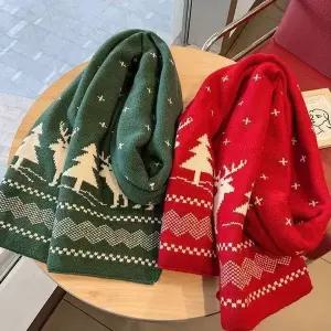 [하프클럽/]크리스마스 루돌프 사슴 커플 목도리 유치원 교회 행사 단체