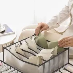 [JED] 의류 정리함 솔루션 칸막이 6구 수납정리 속옷 박스 수납대