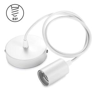 홀더 1m 1.5m 나사 형 조명 키트 소켓 라인 샹들리에 세트 DIY 레트로 라이트 액세서리 E27 매달려 램프