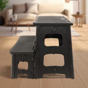 가정용 2 단계 플라스틱 등산 의자 세차 미끄럼 높이 접이식 다기능 안정적이고 방지