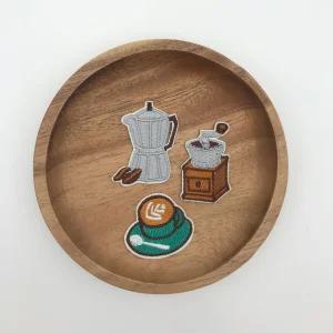 커피 카페 열접착 와펜 패치 uze7+5xww