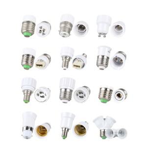 1-6PCS E27 E14 B22 남성 E12 E17 GU10 G9 MR16 여성 램프베이스 램프 홀더 변환기 소켓 어댑터 LED 전구