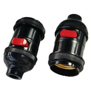 1PCS E27 스위치 베이클라이트 램프 홀더 침대 옆 나사 샹들리에 라이트 헤드 공작 기계