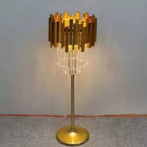 크리스탈 장스탠드 스몰골드 실내 스탠드 플로어 골드