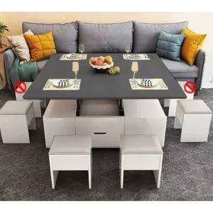 거실 리프트업 테이블 확장형 리프팅 높이조절 탁자