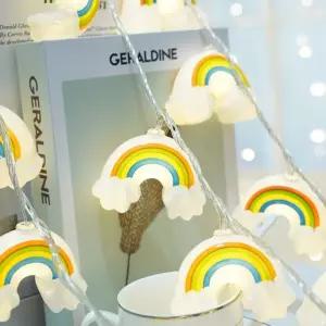 무지개 LED 가랜드 줄조명 캠핑 차박 아이방꾸미기 무드등 트리장식