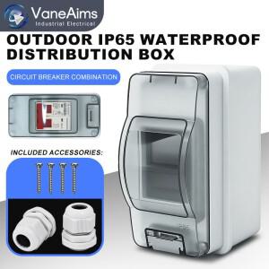 HT-2 PV 배전함 야외 방수 IP65 패널 설치 2방향 ABS 플라스틱 MCB 태양광 접속함